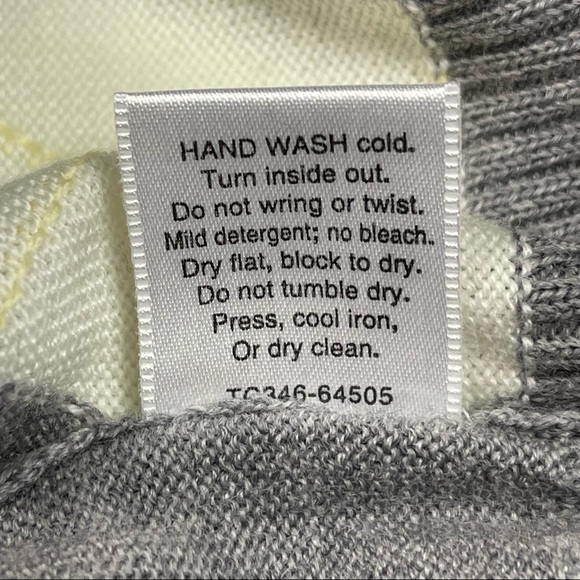 PENDLETON ARGYLE MERINO WOOL GRAY AQUA TURTLENECK SWEATER - Picture 14 of 16